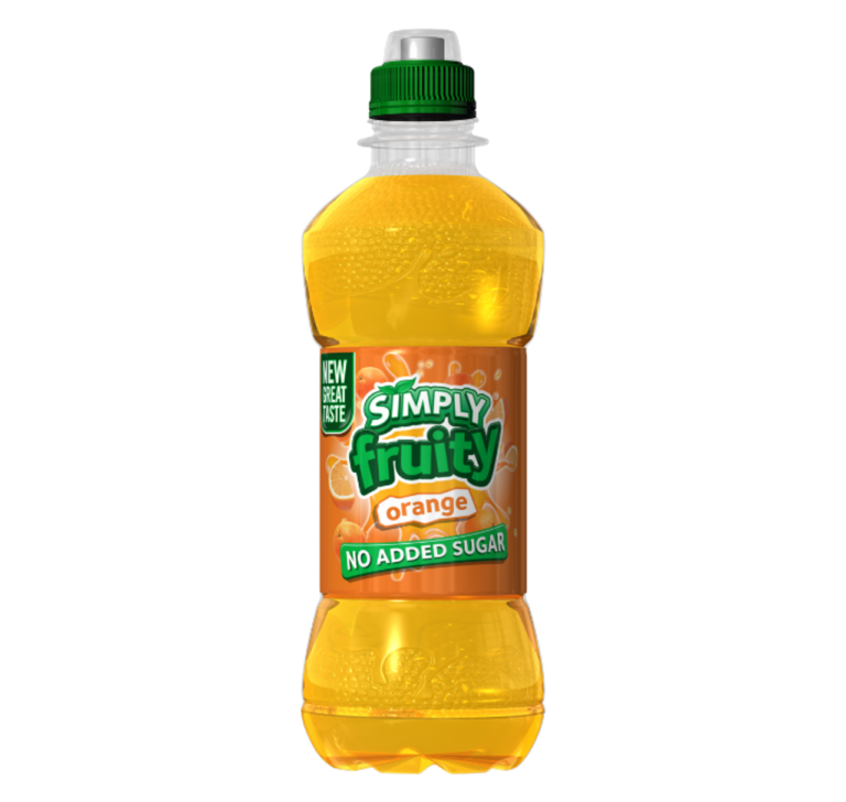 36125 Simply Fruity Orange Juice Bottles 12 X 330ML Youngs Foods